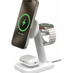 Mophie Snap 3-In-1 Kabelloses Ladegerät Weiß