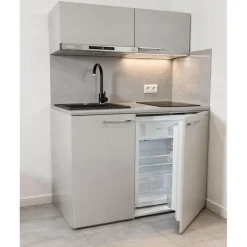 MPM SMK-02 Kühlschrank 100 l 94 cm hoch Weiß/Grau