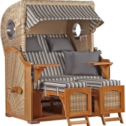 Mr. Deko Düne Teak Bullauge PE shell Dessin 545