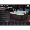 mspa (orpc) Tribeca 160 x 160 x 65 cm Holz-Optik