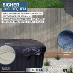 MSPA Urban Nest U-NE021 186 x 125 x 68 cm Blau/Grau
