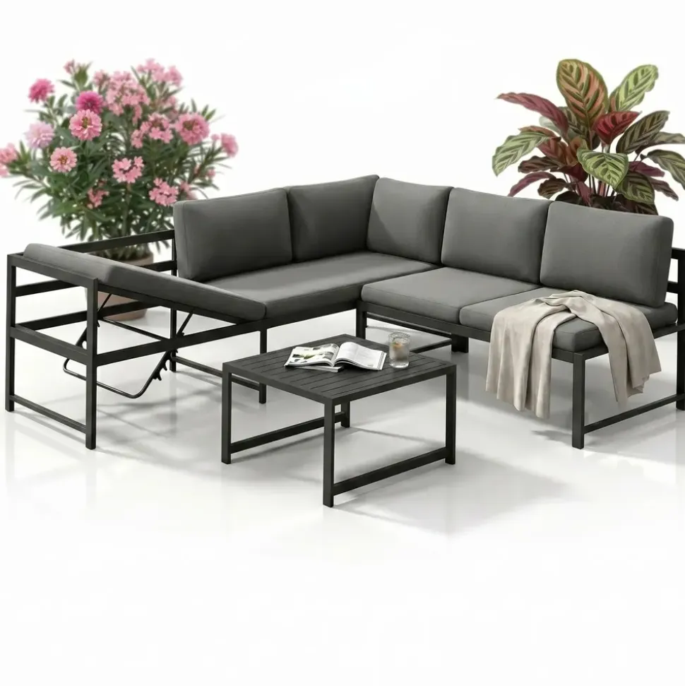 MuCoLa Loungeset grau