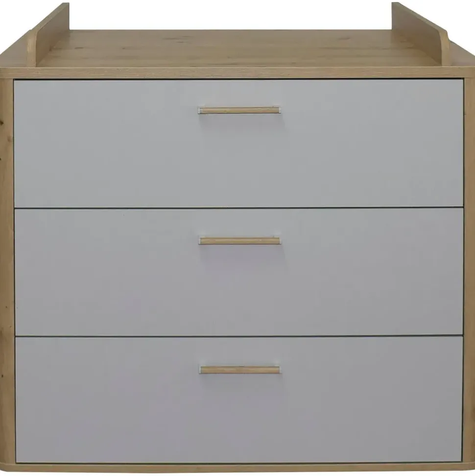 Mäusbacher Wickelkommode Lilly Holzoptik Grau