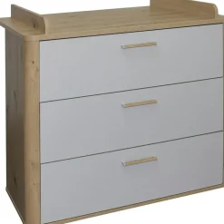 Mäusbacher Wickelkommode Lilly Holzoptik Grau