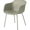 Muuto Fiber Armchair Kunststoff dusty green
