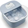 Naipo 3 in1 Fußmassagewanne Sprudelbad LCD Touchscreen Fußmassagegerät, blau