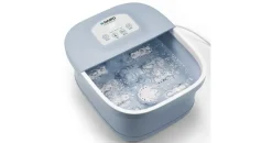 Naipo 3 in1 Fußmassagewanne Sprudelbad LCD Touchscreen Fußmassagegerät, blau