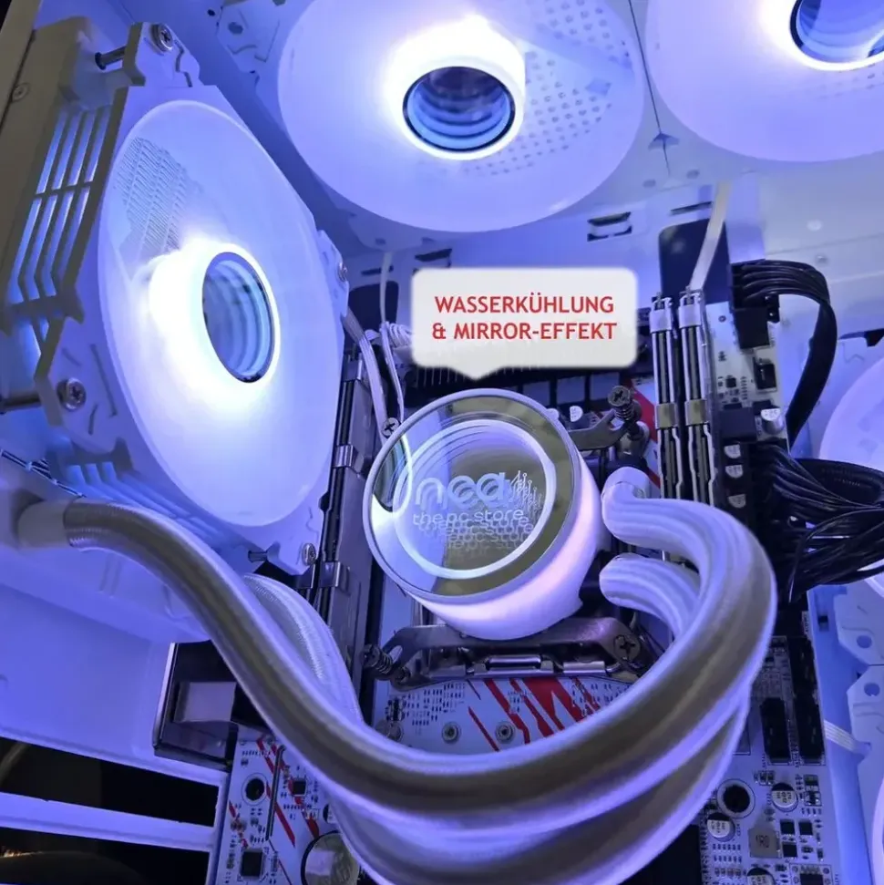 nca the pc store Gaming-PC Phantom White Intel Xeon 128 GB RAM 1 TB SSD GeForce RTX 3050 Win 11