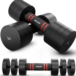 NEOLYMP Verstellbare Hanteln Set 1,75-5 kg rot / schwarz