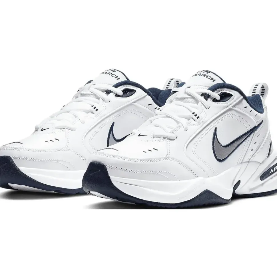 Nike Air Monarch IV White/Metallic Silver 47