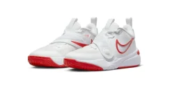 Nike Team Hustle D 11 Basketballschuhe Kinder 102 summit white/track red-white 38.5