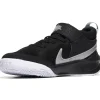 Nike Unisex Kinder Team Hustle D 10 Basketballschuh, Black Metallic Silver Volt White, 28.5 EU