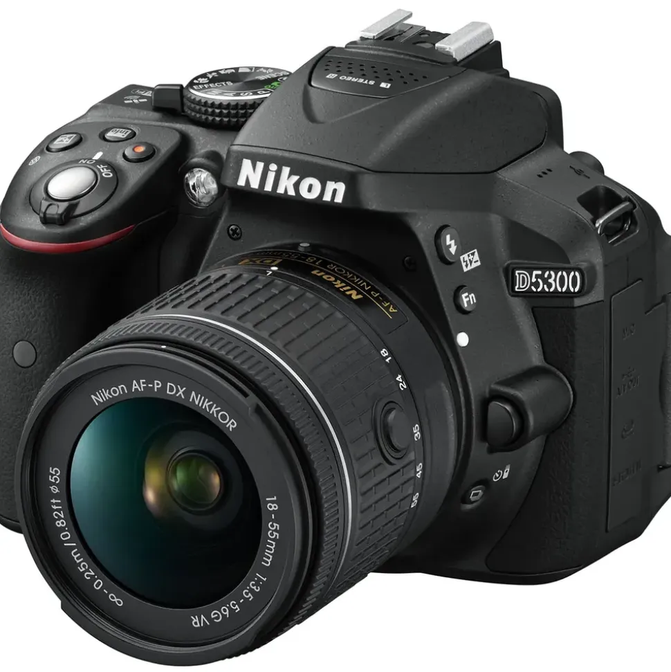Nikon D5300 schwarz + AF-P DX 18-55mm VR
