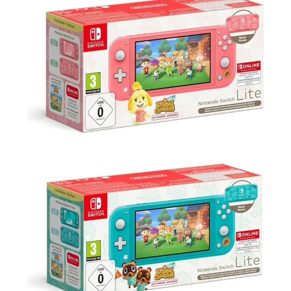 Nintendo Switch Lite koralle + + Animal Crossing: New Horizons Bundle