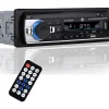 NK Auto Autoradio - 1 DIN - 4x40W - Bluetooth 4.0 , AUX Funktion, MP3 Player und x2 USB, FM Stereo Sound, Freisprecheinrichtung, Fernbedienung, LCD Display, iOS & Android (eMark)