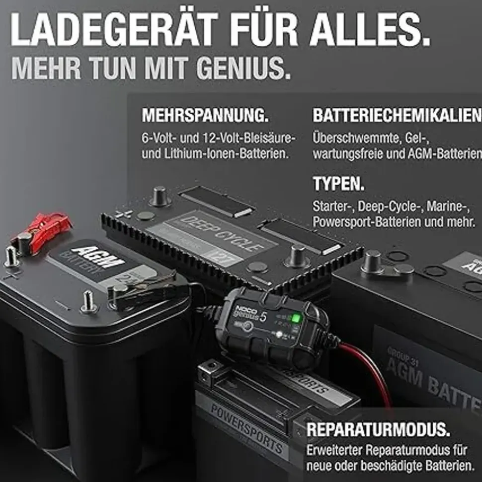 Noco GENIUS5EU 5A Battery Charger