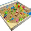 nyvi Sandkasten NYVIKids Semplice mit Abdeckung braun
