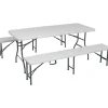 obi group sourcing gmbh Bierzeltgarnitur Taloga 3-teilig aus Kunststoff