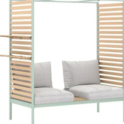 obi group sourcing gmbh Skipton Loungeset 2-teilig Teakholz mint/beige