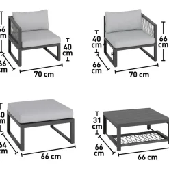 obi group sourcing gmbh Willa Loungeset grau