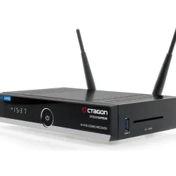 Octagon SF8008 Supreme 4K UHD Combo Receiver DVB-S2X + DVB-C/T2 500GB HDD - Schwarz