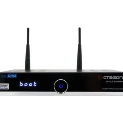 Octagon SF8008 Supreme 4K UHD Combo Receiver DVB-S2X + DVB-C/T2 500GB HDD - Schwarz
