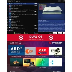 Octagon SF8008 Supreme 4K UHD Combo Receiver DVB-S2X + DVB-C/T2 500GB HDD - Schwarz