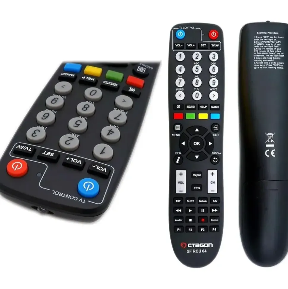 Octagon SF8008 V3 UHD 4K COMBO Supreme E2 DVB-S2X & DVB-C/T2 Linux & Define OS, M.2 Dual-WiFi) - Schwarz