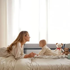 OEM Kinderreisebett Overnight – faltbares Reisebett & Laufstall, grau - Grau