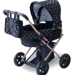 Olivia's Little World Puppenwagen 2-in-1 Klassiker Schwarz