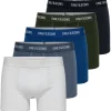 Only & Sons ONSTREY SOLID BOXER 5PACK Weiß / Blau / Marine / Rauchblau / Oliv L