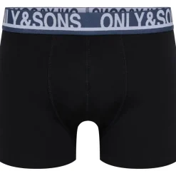 Only & Sons ONSTREY SOLID BOXER 5PACK Weiß / Blau / Marine / Rauchblau / Oliv L