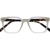 OPULIZE KOI Lesebrille - Große Rechteckige Brillenfassung - Grau - Sehhilfe für Damen, Herren - Federscharniere - R50-7 - +2.00