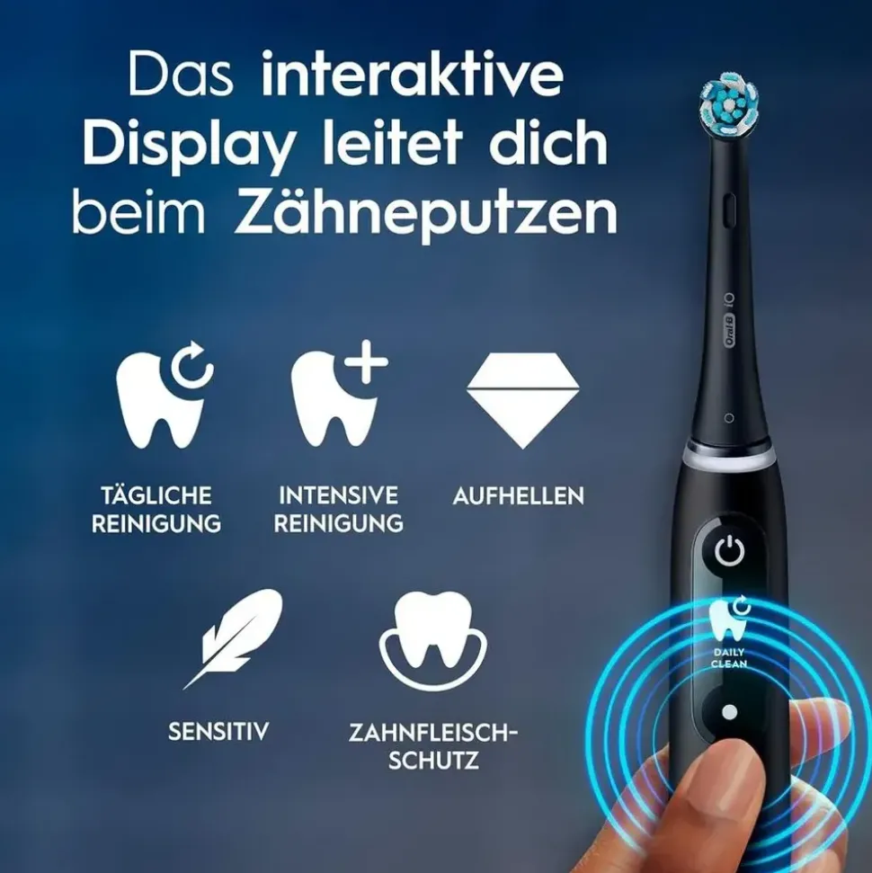 Oral-B iO Series 6 black lava + Reiseetui + Aufsteckbürste 3 St.