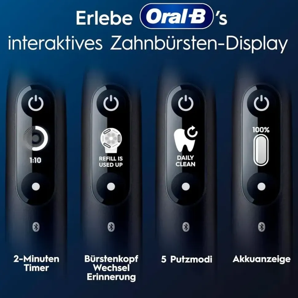 Oral-B iO Series 6 black lava + Reiseetui + Aufsteckbürste 3 St.
