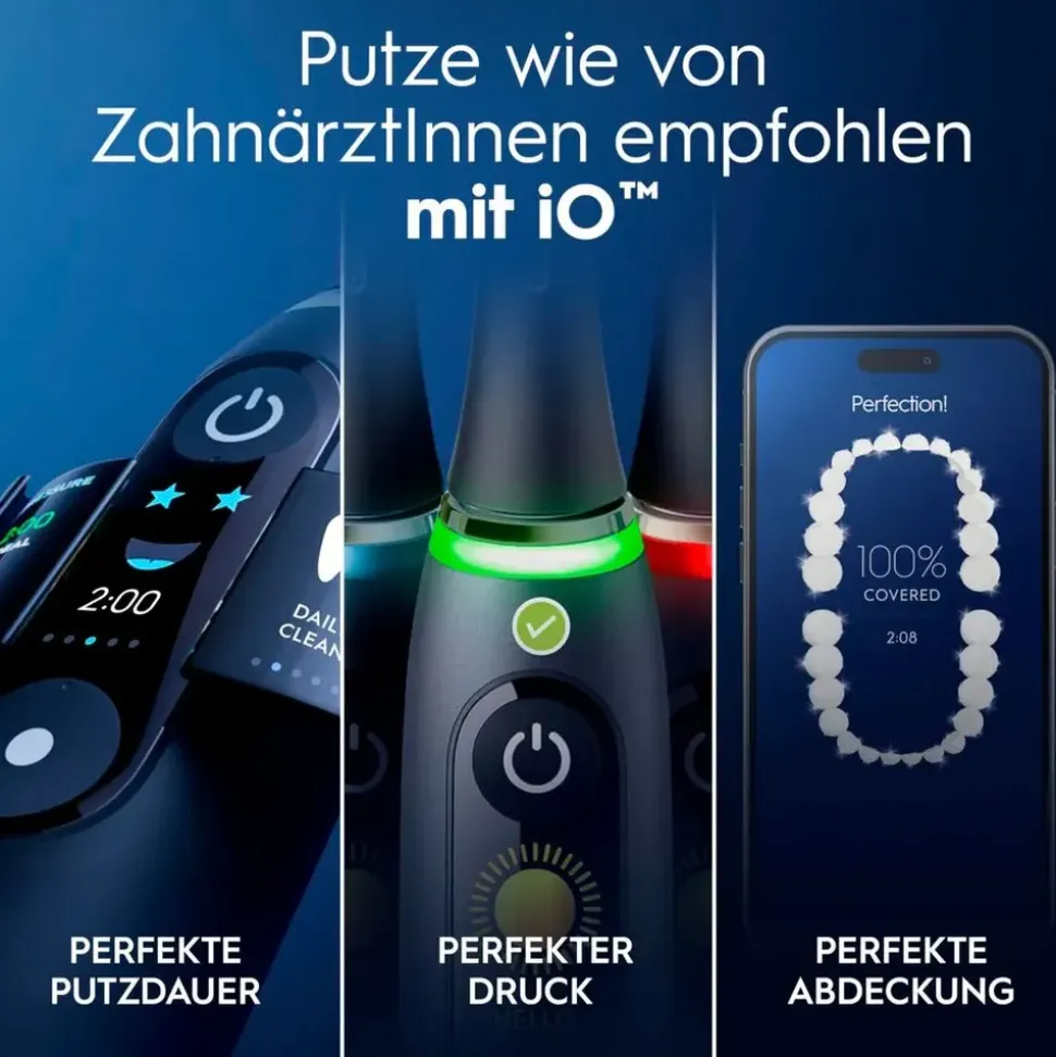 Oral-B IO Series 9 Black Onyx + Aufsteckbürsten 3 St. Geschenk Edition