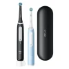 Oral-B iO Series 3 Duopack Matt Black + 2. Handstück Ice Blue + Reiseetui