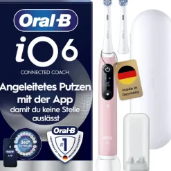 Oral-B iO Series 6 pink sand + Reiseetui + Aufsteckbürste 2 St.