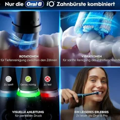 Oral-B iO Series 10 Plus Edition cosmic black + Reiseetui + Aufsteckbürsten 3 St.