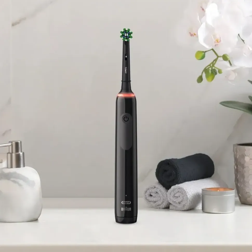 Oral-B Pro 3 3000 CrossAction schwarz + Aufsteckbürste