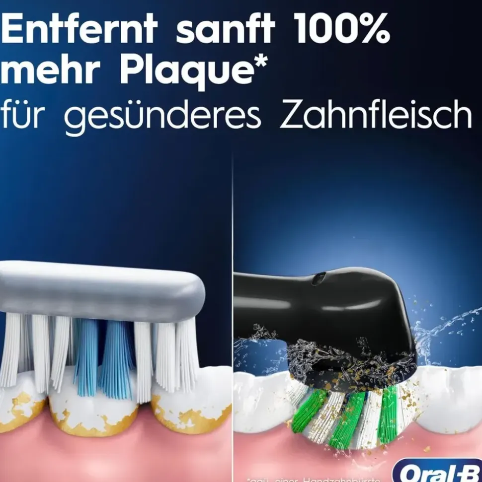 Oral-B Pro 3 3000 CrossAction schwarz + Aufsteckbürste