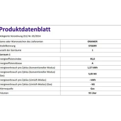 Oranier STG699 Weiß