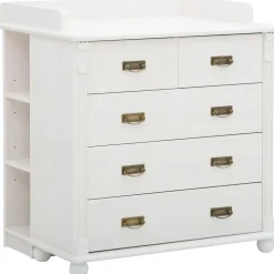 OTTO home Babyzimmer-Komplettset OTTO HOME "Aimo", Landhausstil, stabile Qualität, edles Design, Messinggriffe", Kinder, Gr.