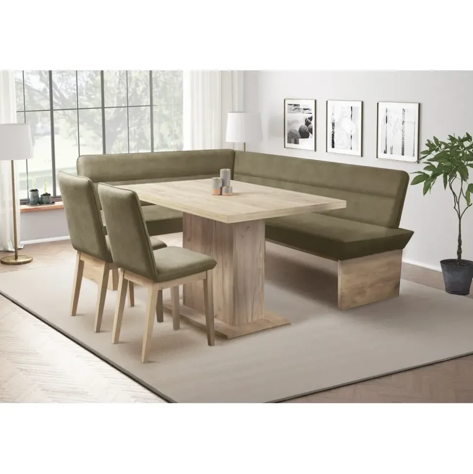 OTTO home Beluna + Cross Luxus-Microfaser 4-tlg. cappuccino