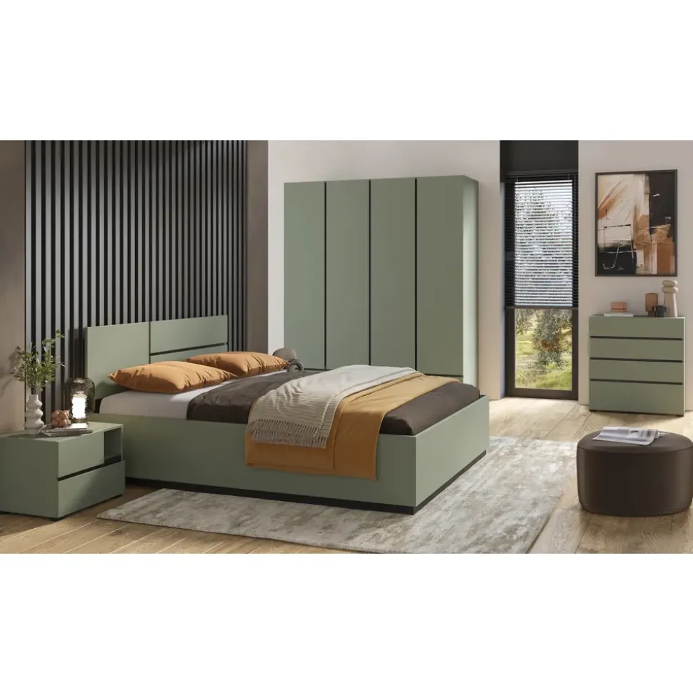 OTTO home Drehtürenschrank Cross 180 x 210 x 59,5 cm Grün