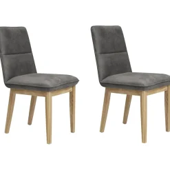 OTTO home Eckbankgruppe Beluna + Cross Essecke Sitzgruppe Eckbank Küchenbank, (Set, 4-tlg., Eckbank, 2 Stühle und Tisch), Sitzgruppe Esszimmer Stühle Tisch und Bank bequem gepolstert grau