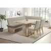 OTTO home Eckbankgruppe Beluna + Cross Essecke Sitzgruppe Eckbank Küchenbank, (Set, 4-tlg., Eckbank, 2 Stühle und Tisch), Sitzgruppe Esszimmer Stühle Tisch und Bank bequem gepolstert braun