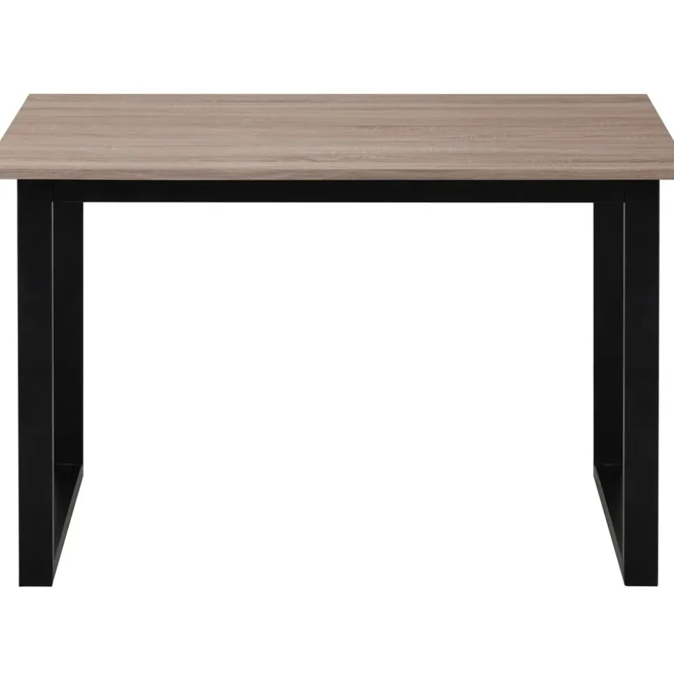 OTTO home Eckbankgruppe OTTO HOME "Barcell/Ivanna/Calgoty", anthrazit, eiche farb., anthrazit, schwarz, B:120cm H:76cm T:80cm, MDF, Metall, Stoff, Sitzmöbel-Sets, Eckbankgruppe, Sitzgruppe, Eckbank und Stühle bequem gepolstert, Tisch 120x80 cm