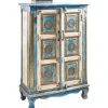 OTTO home Highboard 80 x 120 x 40 cm Antik Blau / Creme