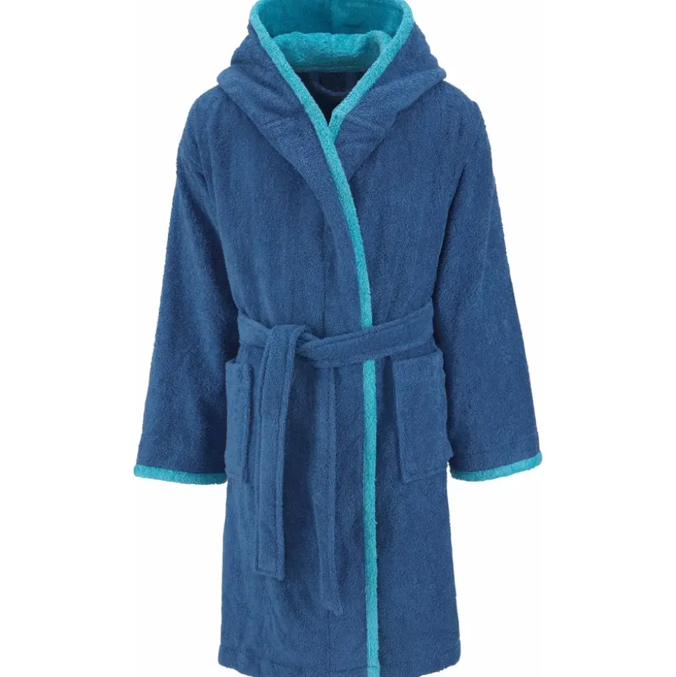 OTTO home Kinderbademantel OTTO HOME "Timo" Gr. 164, blau, L:110cm, Walkfrottee, Hausmäntel, Bademantel für Mädchen & Jungen aus 100% Baumwolle, mit Kapuze